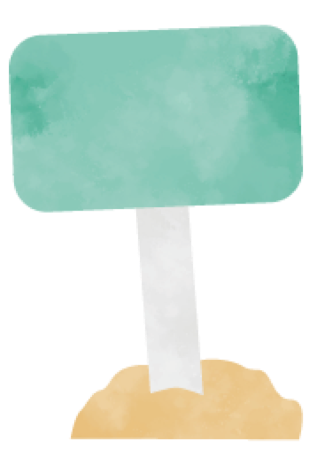 Schild mit der Aufschrift zurück