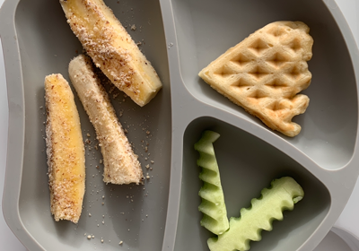 Zwischenmahlzeit wie Zuckerfreie Waffeln