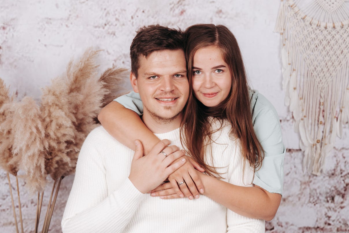 Angelina Sommer mit ihrem Ehemann Torven