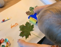 Basteln mit Blättern