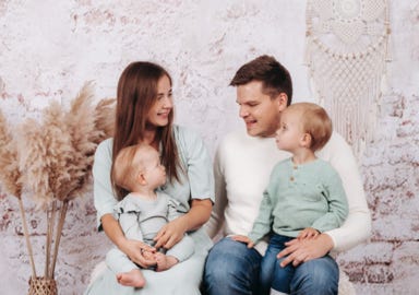 Angelina Sommer mit Ihrer Familie